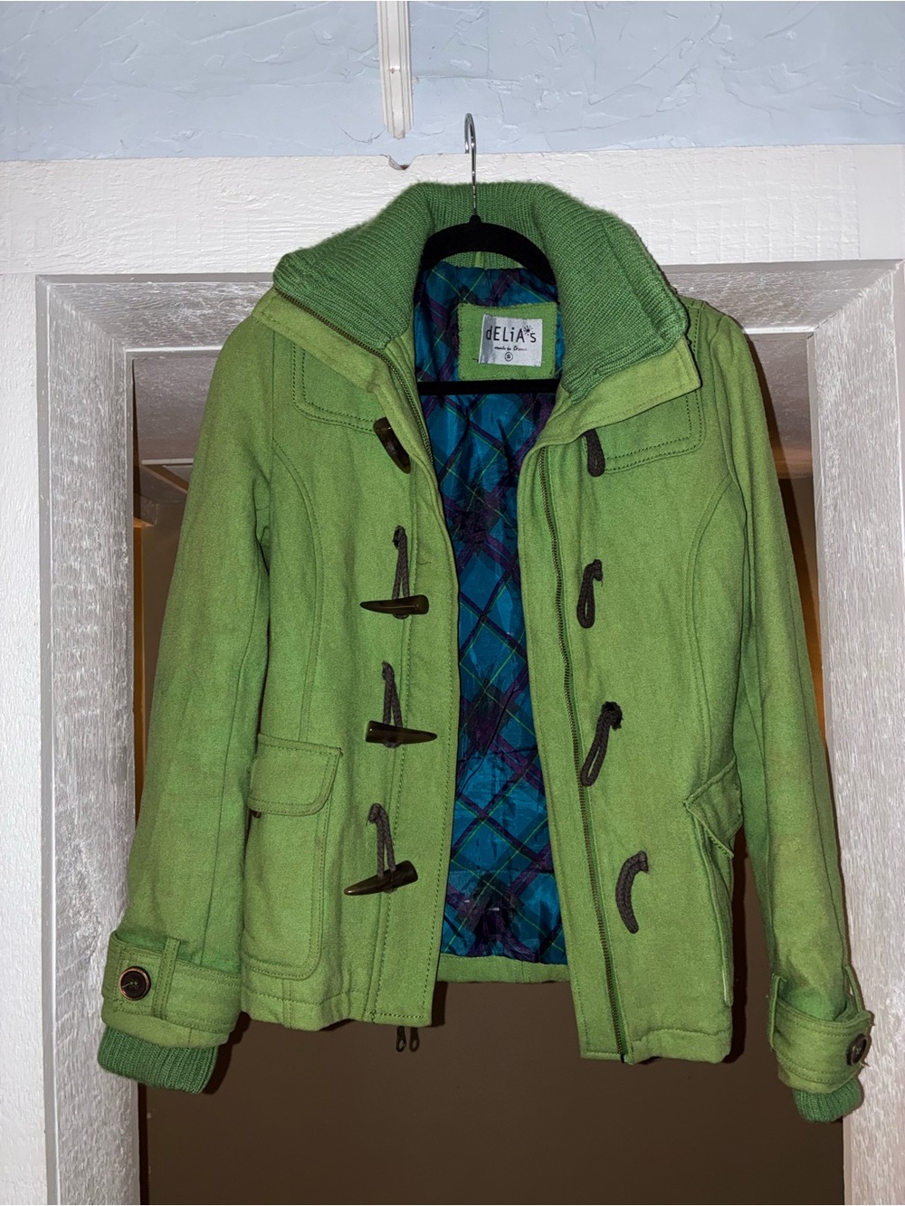 dELiA*s Lime Green Toggle Pea Coat